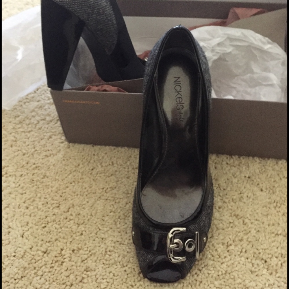 Black/Tweed Heels